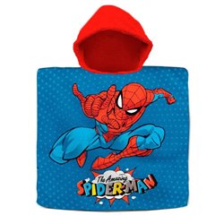 Poncho toalla Spiderman Marvel algodon