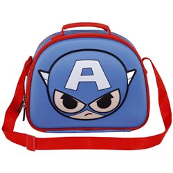 Bolsa portameriendas 3D Bobblehead Capitan America Vengadores Avengers Marvel