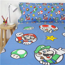 Juego sabanas Super Mario Bros 90cm