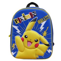 Mochila 3D Pikachu Pokemon 30cm