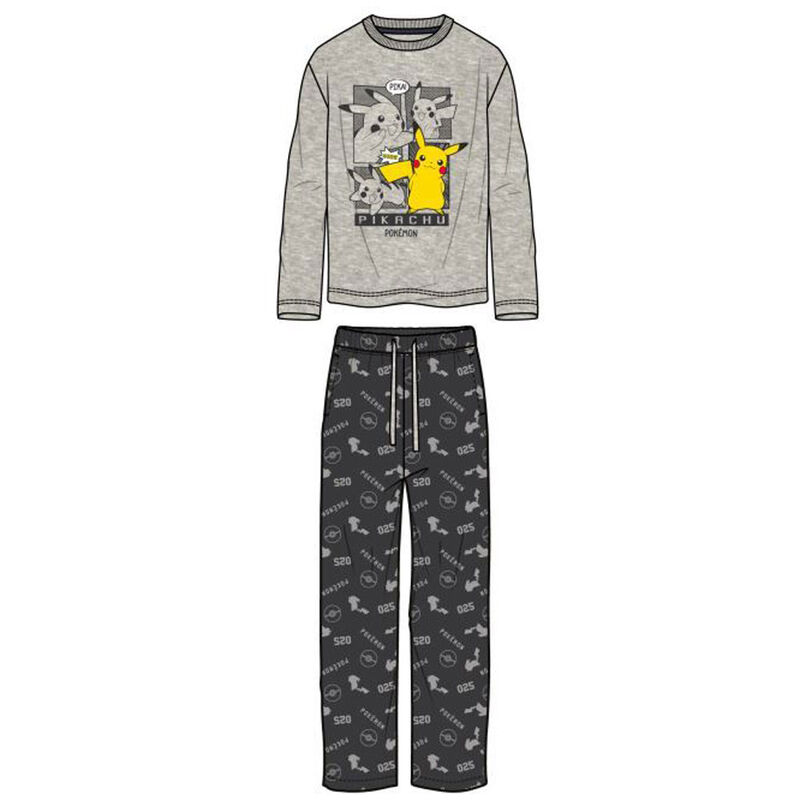 Pijama Pikachu Pokemon adulto algodon