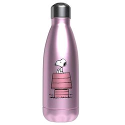 Botella acero inoxidable Caseta Rosa Snoopy 550ml