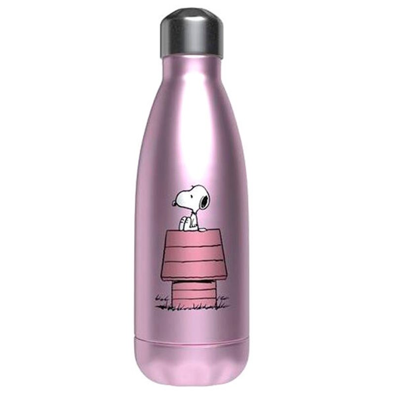 Botella acero inoxidable Caseta Rosa Snoopy 550ml