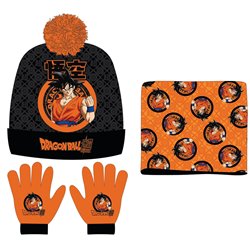 Conjunto gorro guantes braga cuello Dragon Ball Super