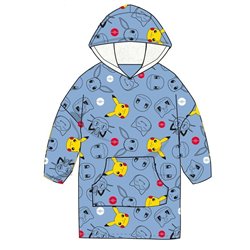 Bata sudadera oversize Pokemon coral infantil