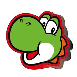 Cojin 3D Yoshi Super Mario Bros