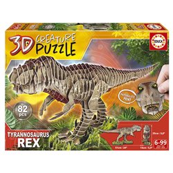 Puzzle 3D Creature T-Rex 82pzs