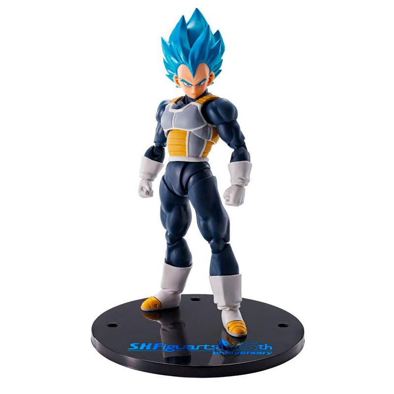 Figura SH Figuarts Vegeta Super Saiyan Blue 15Th Anniversary Dragon Ball Super 14cm