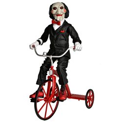 Figura Billy the Puppet Triciclo Saw con sonido 33cm