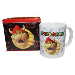 Hucha + taza Bowser Super Mario Bros Nintendo