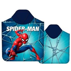 Poncho toalla Spiderman Marvel microfibra