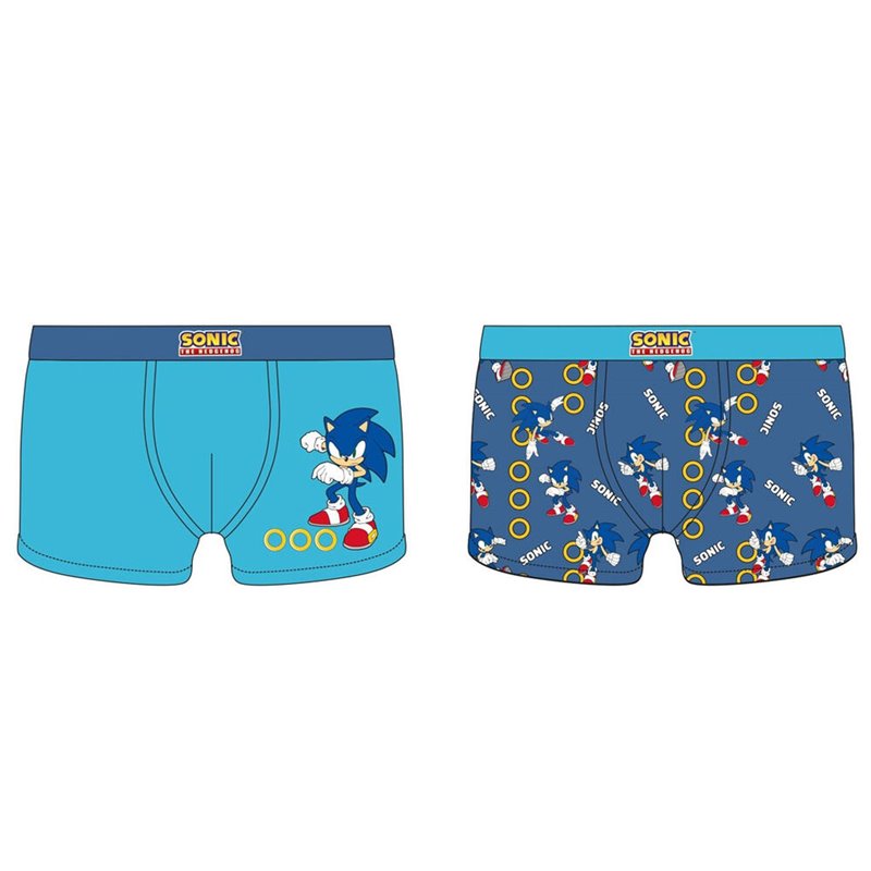 Set 2 calzoncillos boxer Sonic the Hedgehog infantil surtido