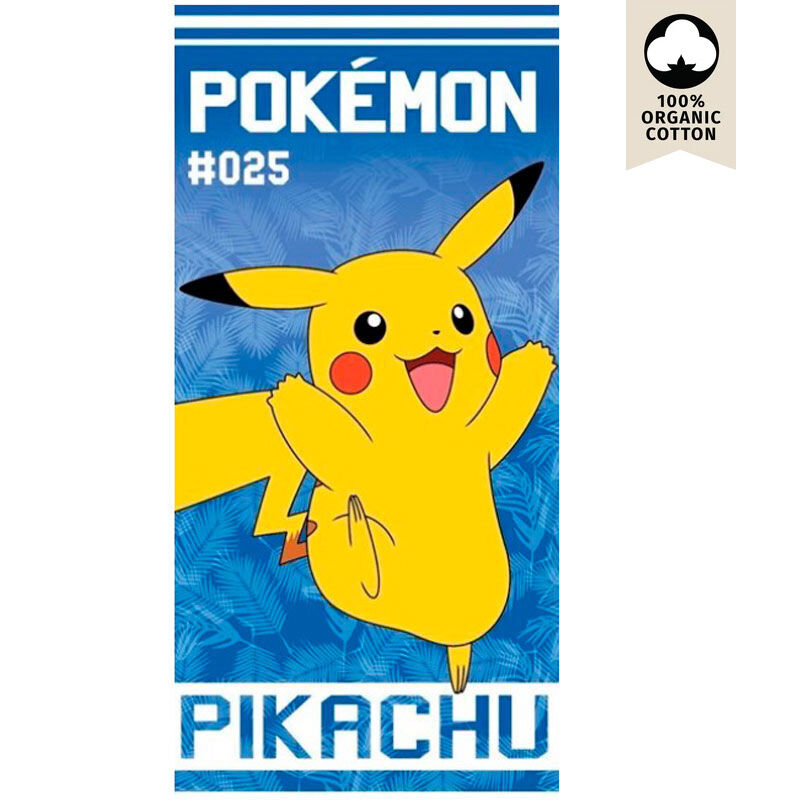 Toalla Pikachu Pokemon algodon