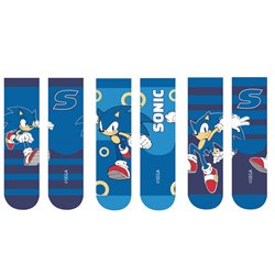 Set 3 calcetines Sonic the Hedgehog infantil surtido