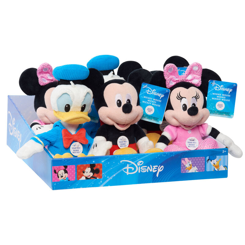 Peluche Disney 25cm sonido surtido