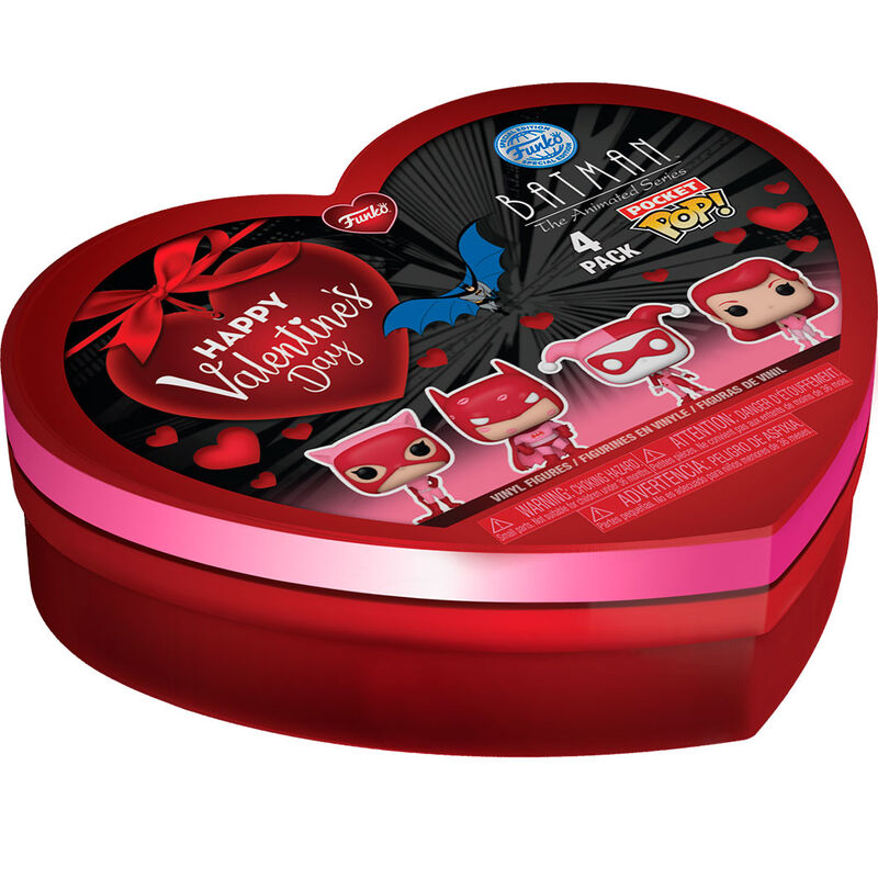 Caja metalica 4 Pocket POP DC Comics San Valentin