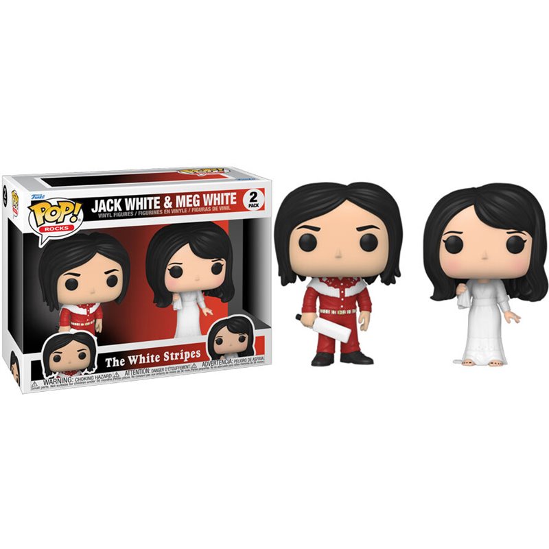 Blister 2 figuras POP The White Stripes Jack White and Meg White