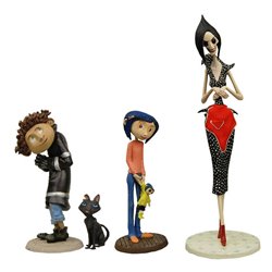 Blister 4 figuras Coraline 3-14cm