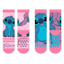 Set 2 calcetiness antideslizantes Stitch Disney infantil surtido