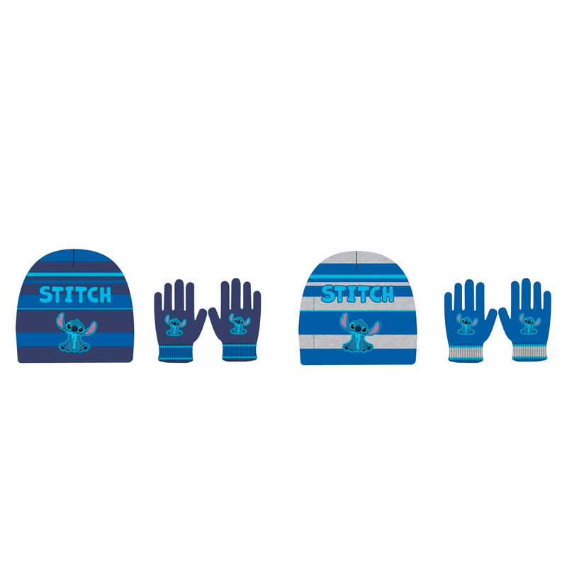 Set gorro y guantes Stitch Disney infantil surtido