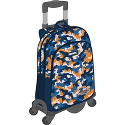 Mochila Blue Camo Fortnite + Carro Toybags 42cm