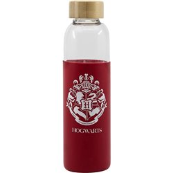 Botella cristal Harry Potter funda silicona 585ml