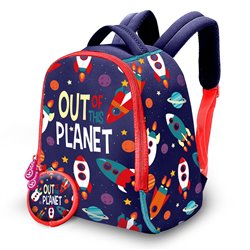 Mochila + monedero Out Planet neopreno 25cm