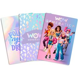 Set libretas A5 Wow Generation