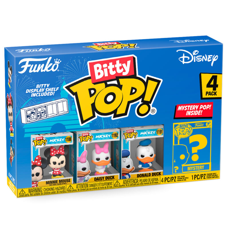 Blister 4 figuras Bitty POP Disney Minnie