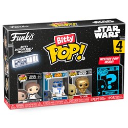 Blister 4 figuras Bitty POP Star Wars Leia