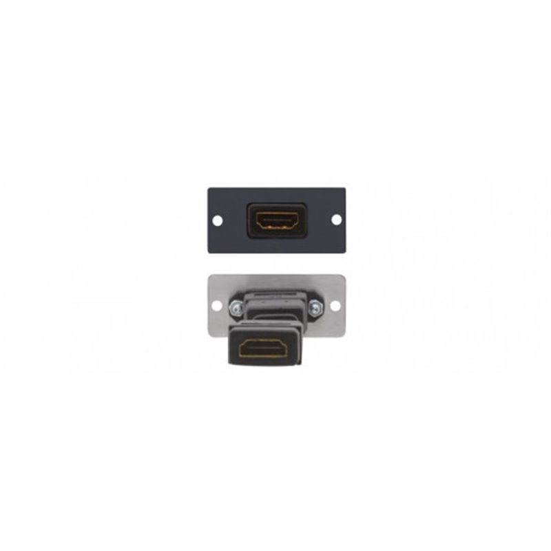 Kramer Electronics W-H(W-HDMI)(B) placa de pared y cubierta de interruptor Negro