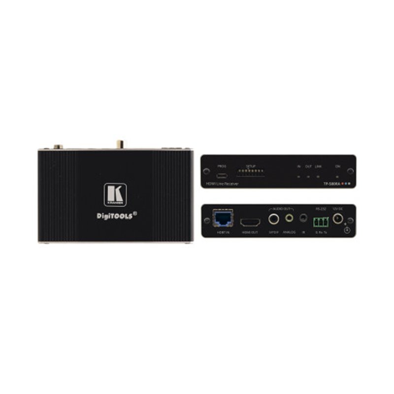 Kramer Electronics TP-580RA extensor audio/video Receptor AV Negro