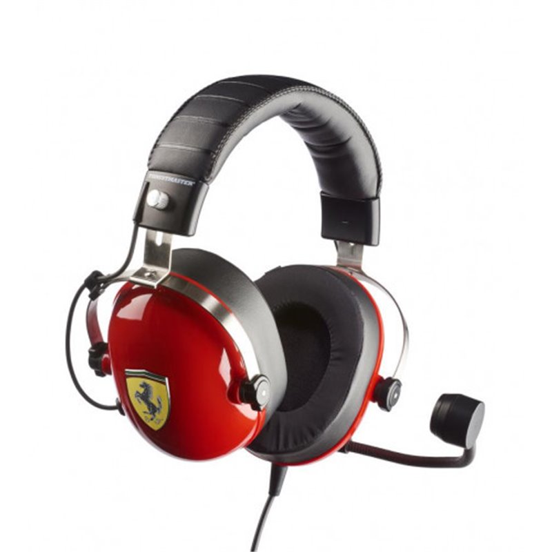 Thrustmaster New! T.Racing Scuderia Ferrari Edition Auriculares Diadema Conector de 3,5 mm Negro, Rojo