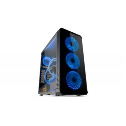 NOX CAJA ATX HUMMER TGX. TORRE. CRISTAL TEMPLADO LATERALES Y FRONTAL. ILUMINACION RGB. USB 3.0