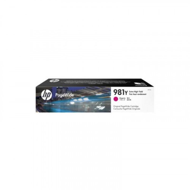 HP Cartucho original PageWide 981Y magenta de alto rendimiento