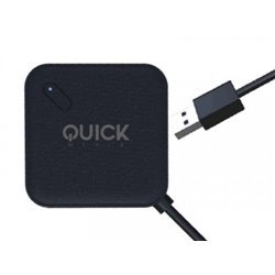 Quick Media QMH304PB hub de interfaz USB 3.2 Gen 1 (3.1 Gen 1) Type-A 5000 Mbit/s Negro