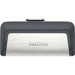 SanDisk Ultra Dual Drive USB Type-C unidad flash USB 64 GB USB Type-A / USB Type-C 3.2 Gen 1 (3.1 Gen 1) Negro, Plata