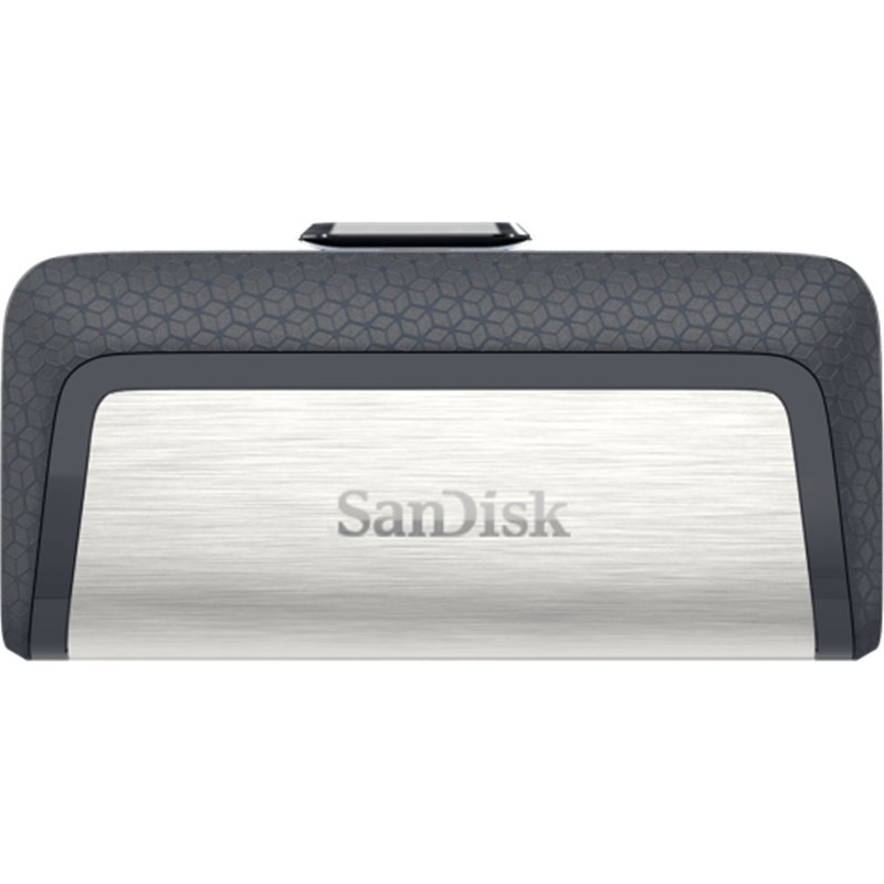 SanDisk Ultra Dual Drive USB Type-C unidad flash USB 64 GB USB Type-A / USB Type-C 3.2 Gen 1 (3.1 Gen 1) Negro, Plata