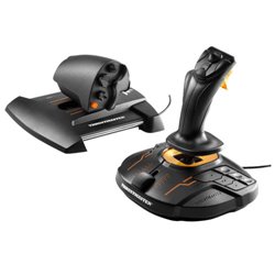 Thrustmaster T-16000M FCS Hotas Negro, Naranja USB Palanca de mando Analógico/Digital MAC, PC