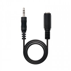 Nanocable 10.24.0201 cable de audio 1,5 m 3,5mm Negro