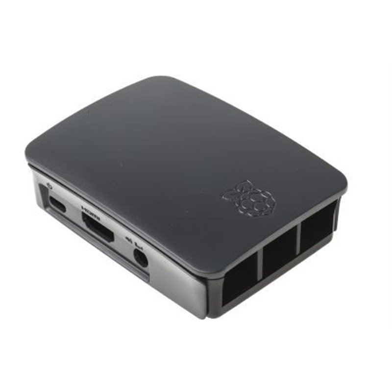 RASPBERRY CAJA PARA RASPBERRY OFICIAL PI 3,  NEGRO, GRIS (9098138)