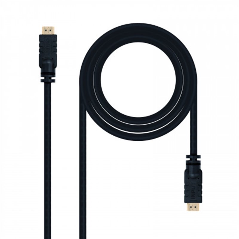 Nanocable CABLE HDMI V1.4 (ALTA VELOCIDAD / HEC) CON REPETIDOR, A/M-A/M, 15 M