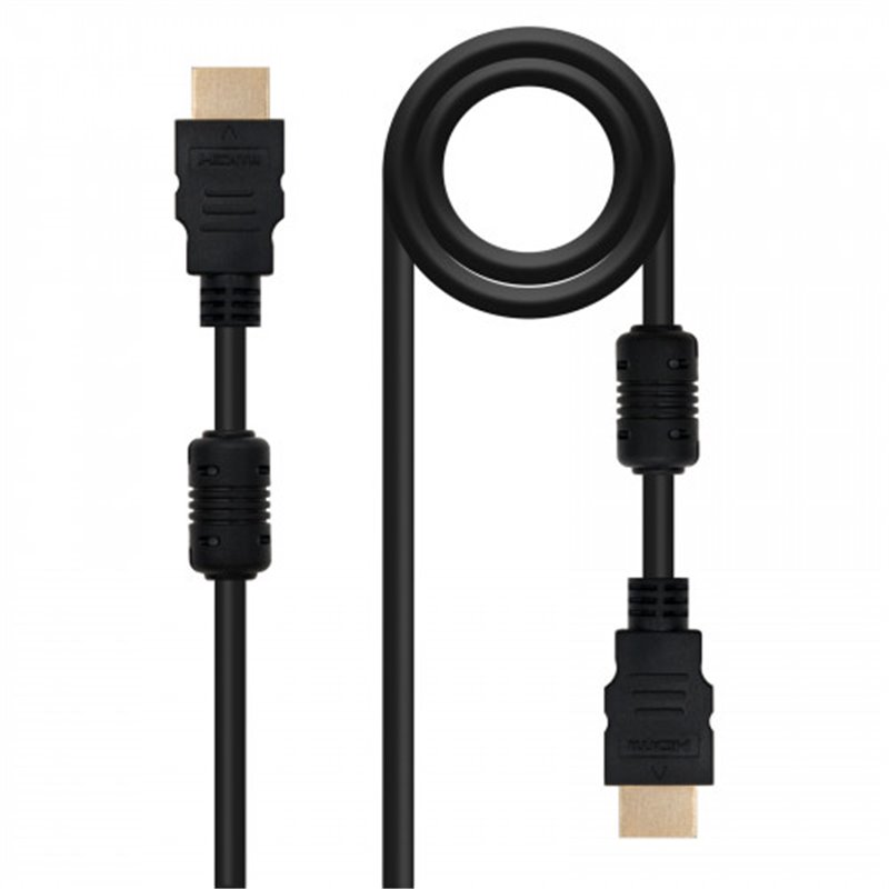 Nanocable CABLE HDMI V1.4 (ALTA VELOCIDAD / HEC) CON FERRITA, A/M-A/M, 10 M