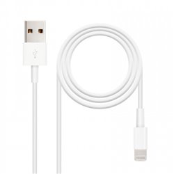 Nanocable CABLE LIGHTNING IPHONE A USB 2.0, IPHONE LIGHTNING-USB A/M, 1.0 M