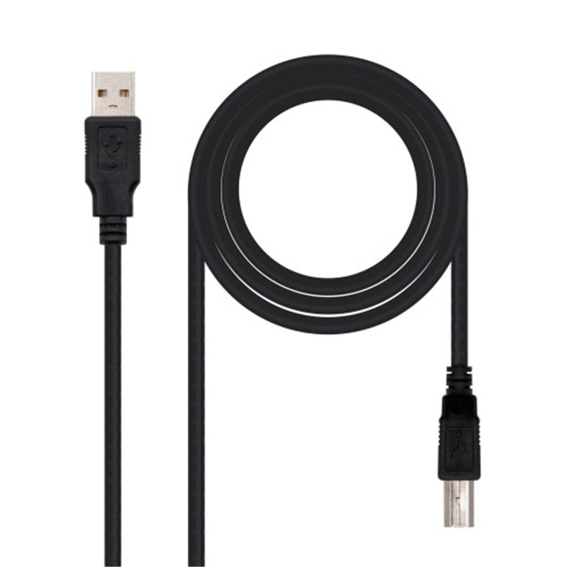 Nanocable CABLE USB 2.0 IMPRESORA, TIPO A/M-B/M, NEGRO, 3.0 M