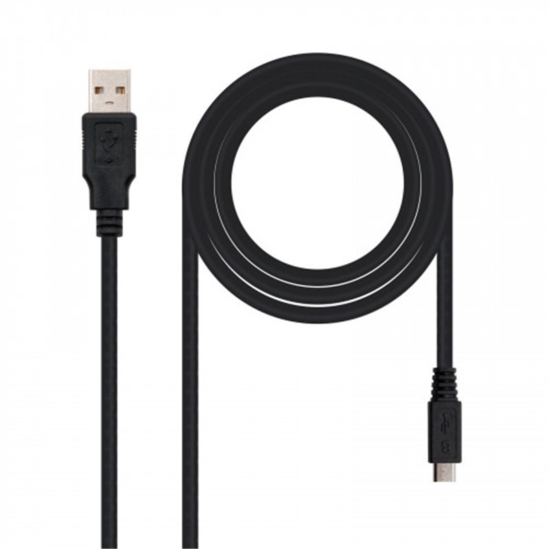 Nanocable CABLE USB 2.0, TIPO A/M-MICRO USB B/M, 1.8 M