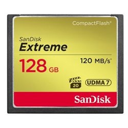 SanDisk CF Extreme 128GB memoria flash CompactFlash