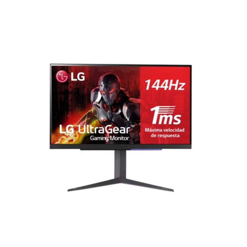 LG MONITOR (27GR93U-B) 27"/16:9/ULTRA GEAR GAMING/4K 3840 X 2160/IPS/1 MS/144 HZ/FREE SYNC/2X HDMI/DP/3X USB-A