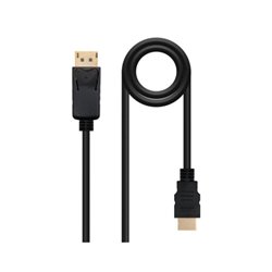 NANOCABLE CABLE CONVERSOR DP A HDMI, DP/M-HDMI/M NEGRO 10 M