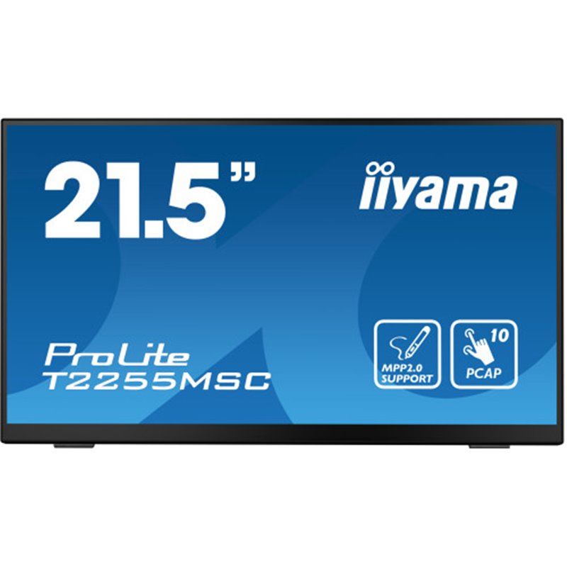 iiyama ProLite T2255MSC-B1 pantalla para PC 54,6 cm (21.5") 1920 x 1080 Pixeles Full HD LCD Pantalla táctil Negro